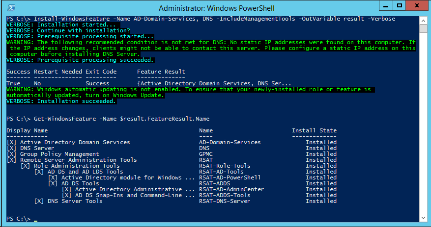 Windows powershell install. Rsat-adds. POWERSHELL 7. POWERSHELL ad. Install-WINDOWSFEATURE Server-Media-Foundation.